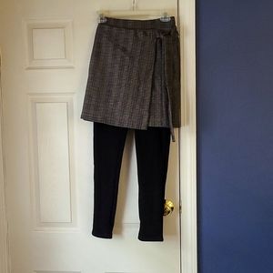 Skirt with attached leggings